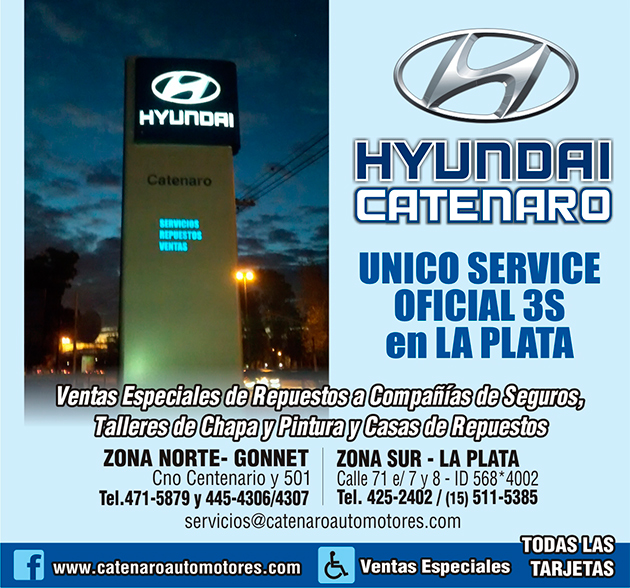 Hyundai Catenaro, unico service oficial 3S en La Plata